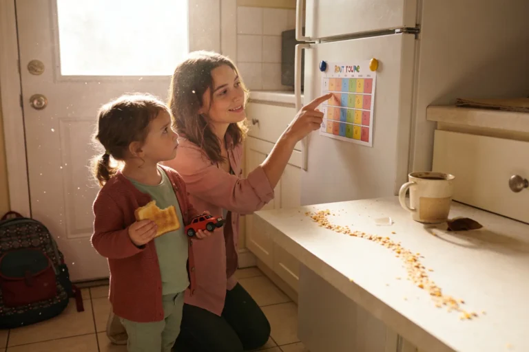 Printable Preschoolers Routine Chart (Visual Schedule System) Calm!