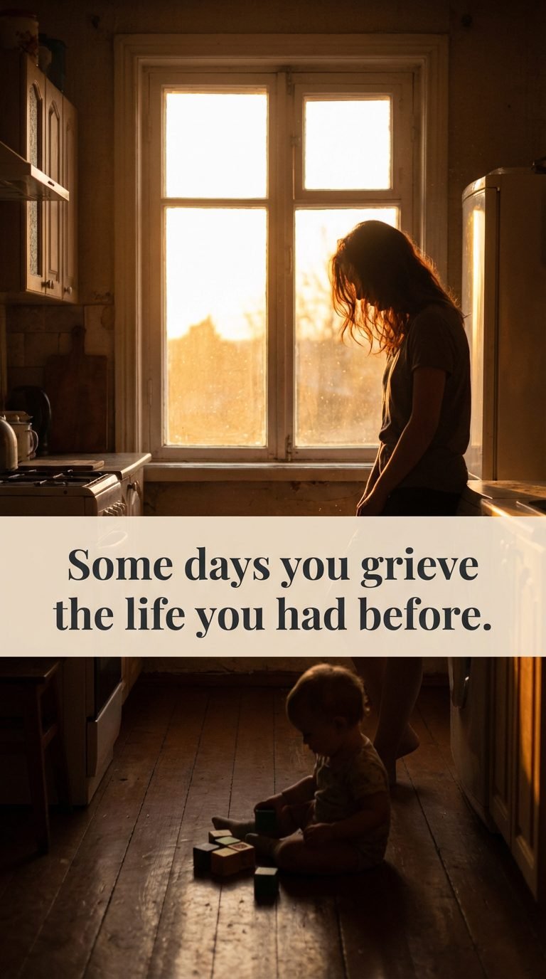 Mother reflecting on her experience — signs you are a burned out mom.