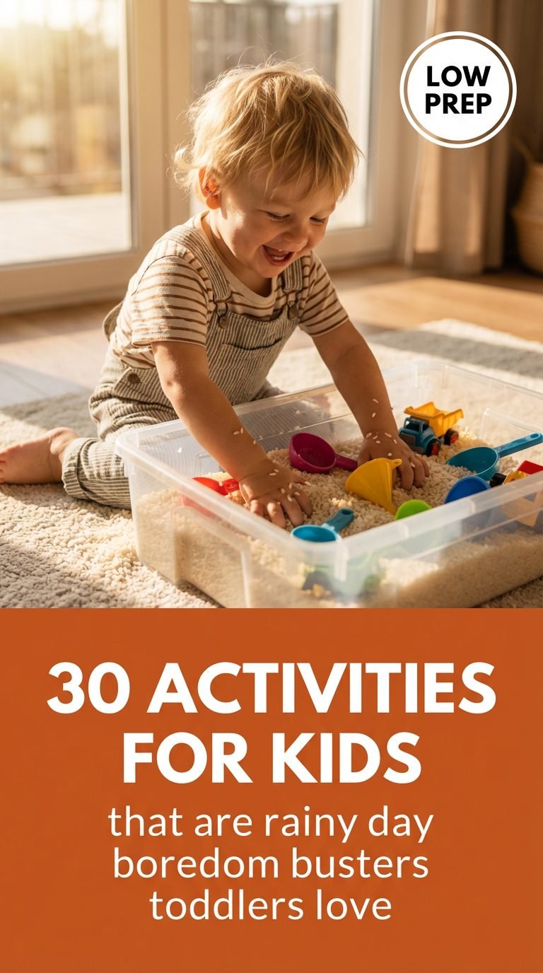 Child building a cozy blanket fort in the living room.