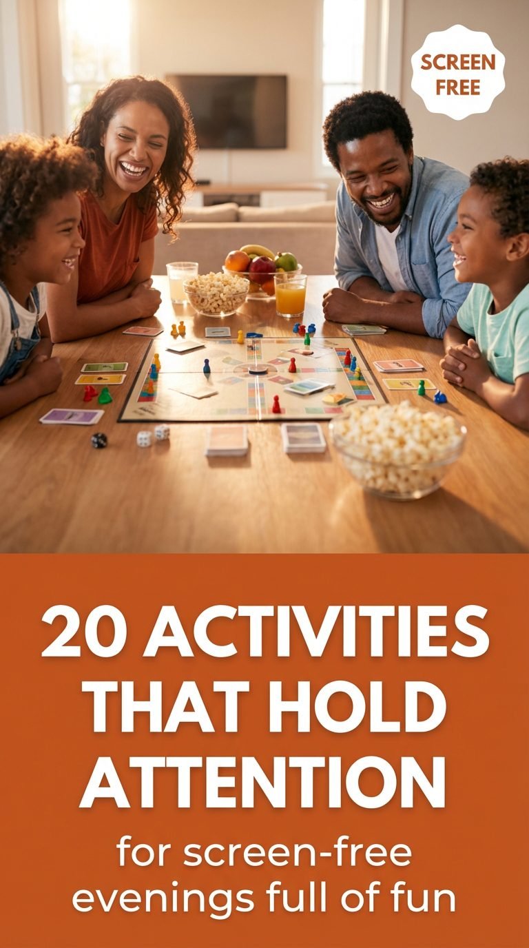 Child creating a nature collage with leaves and paper.