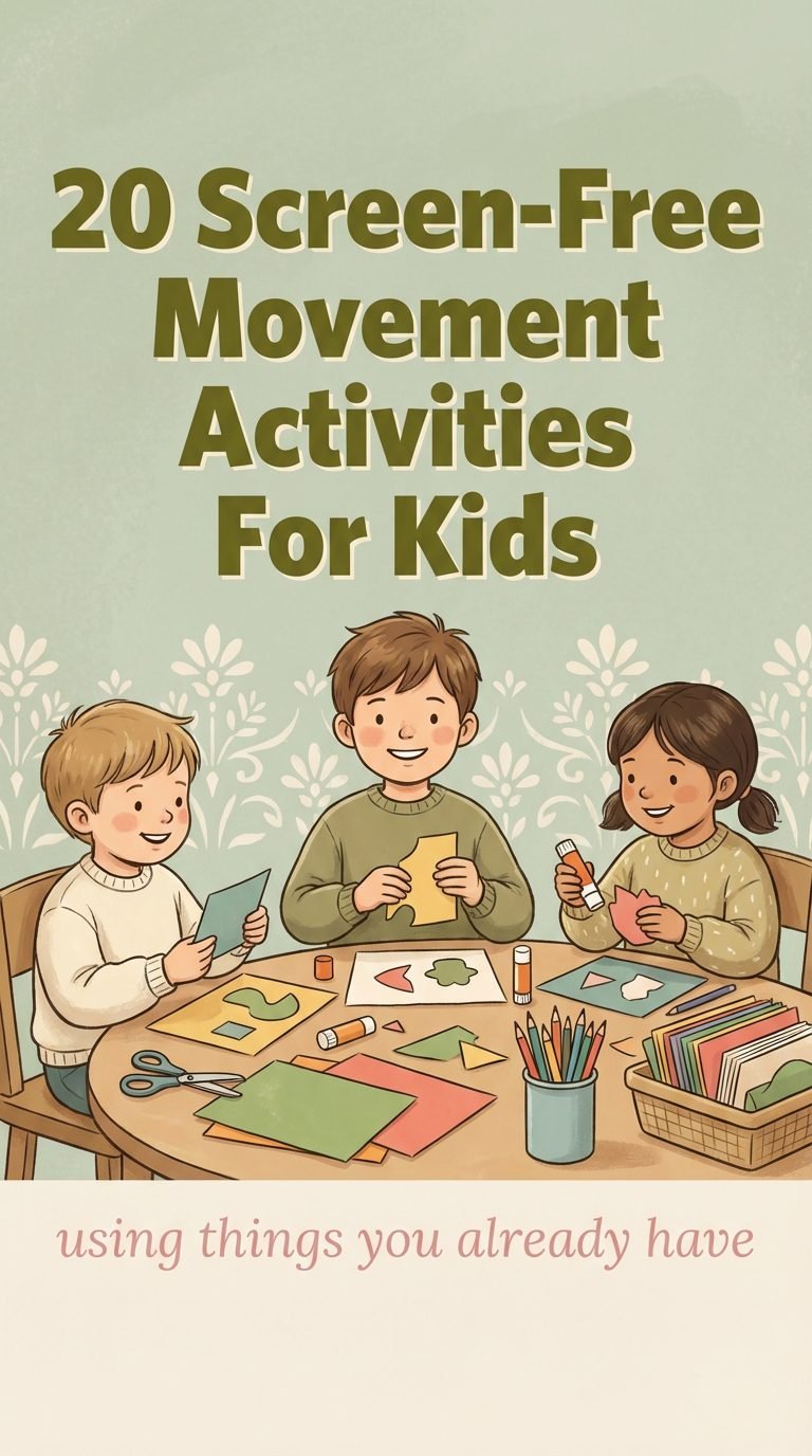 Children crafting with colorful supplies at a table.