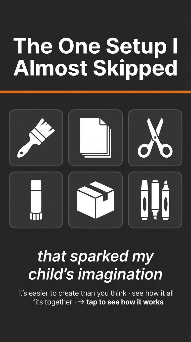 DIY craft station for kids aged 6-10 — unplugged activities for kids ages 6-10.