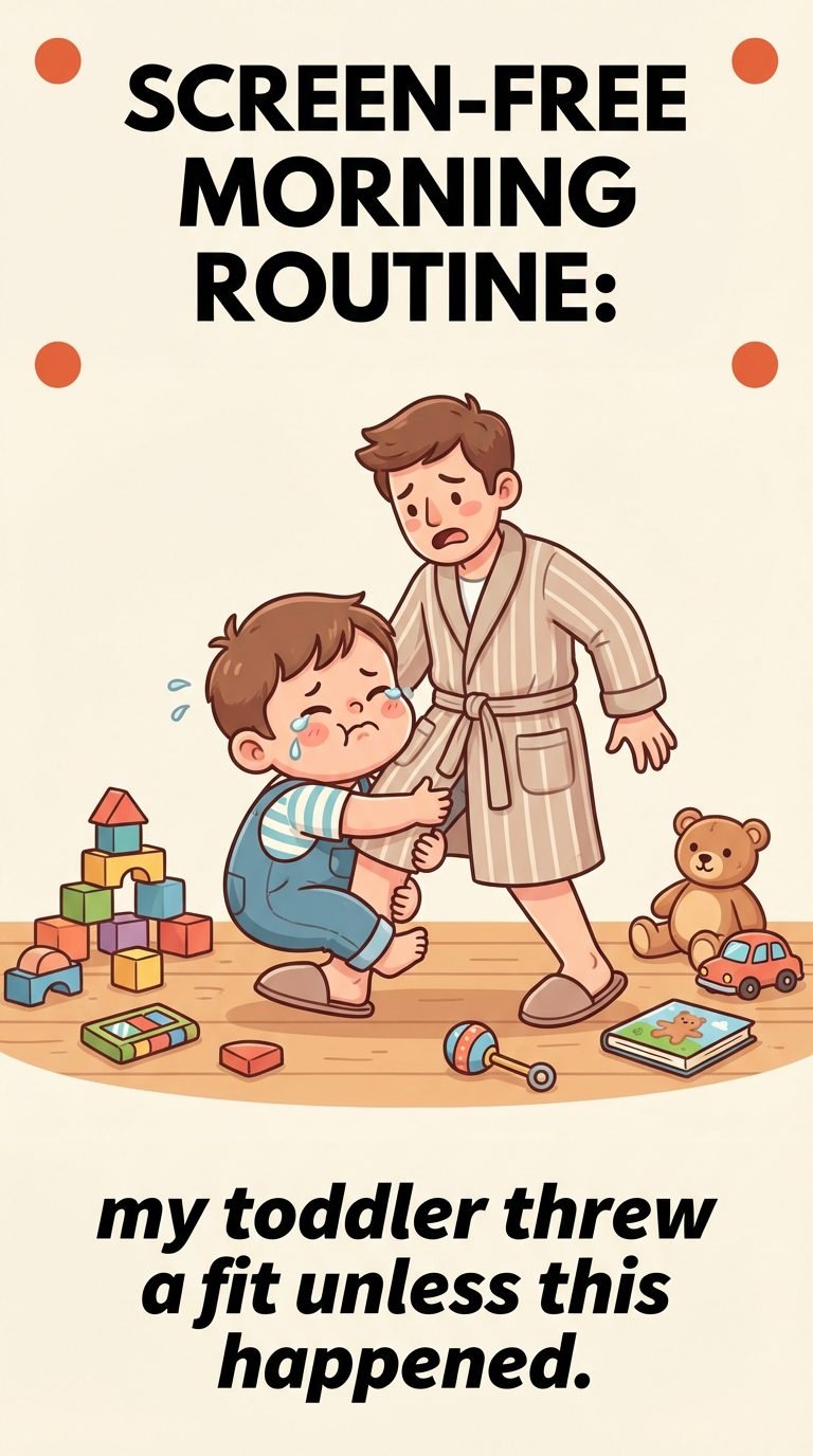 toddler clinging to parent while surrounded by toys — activities for 3-year-old without tv