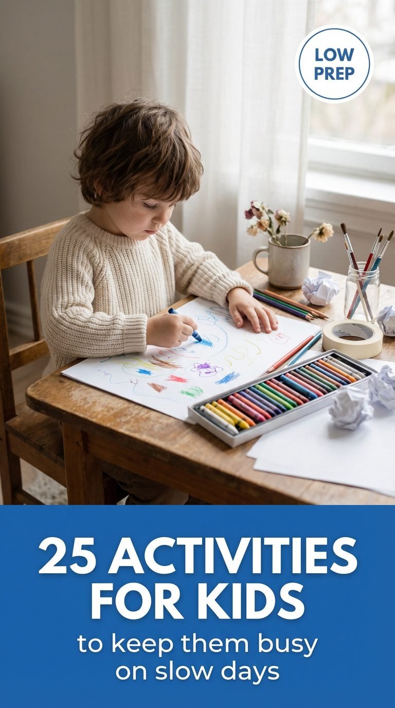 Child quietly coloring with crayons at a small table.