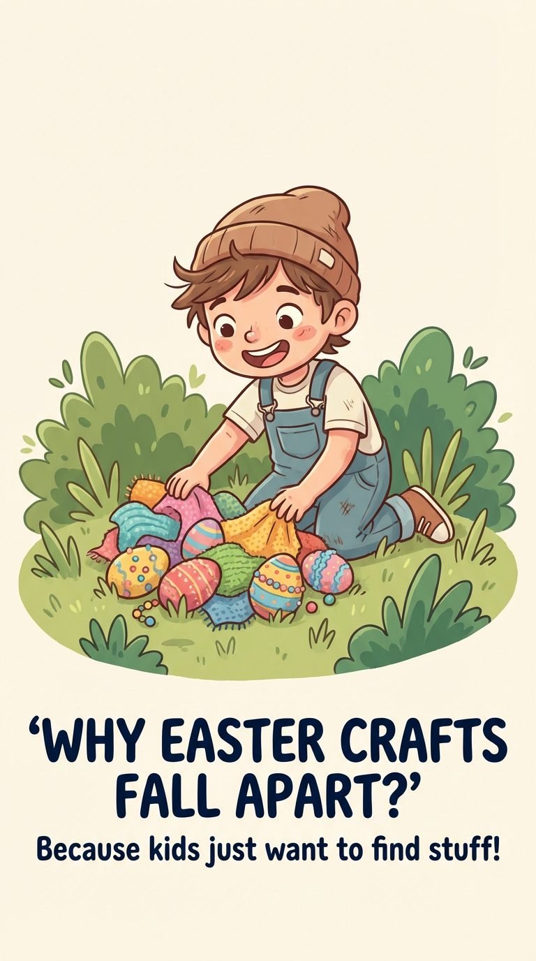 Child engaged in a fun outdoor sensory egg hunt.