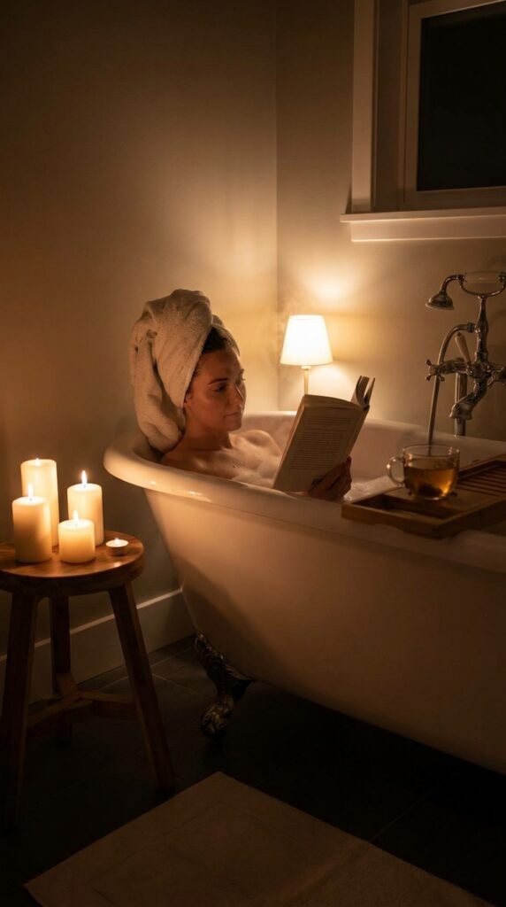 7-year-old child doing creating an evening calm in a calm home setting related to why moms feel touched out